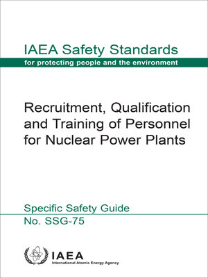 cover image of Recruitment, Qualification and Training of Personnel for Nuclear Power Plants